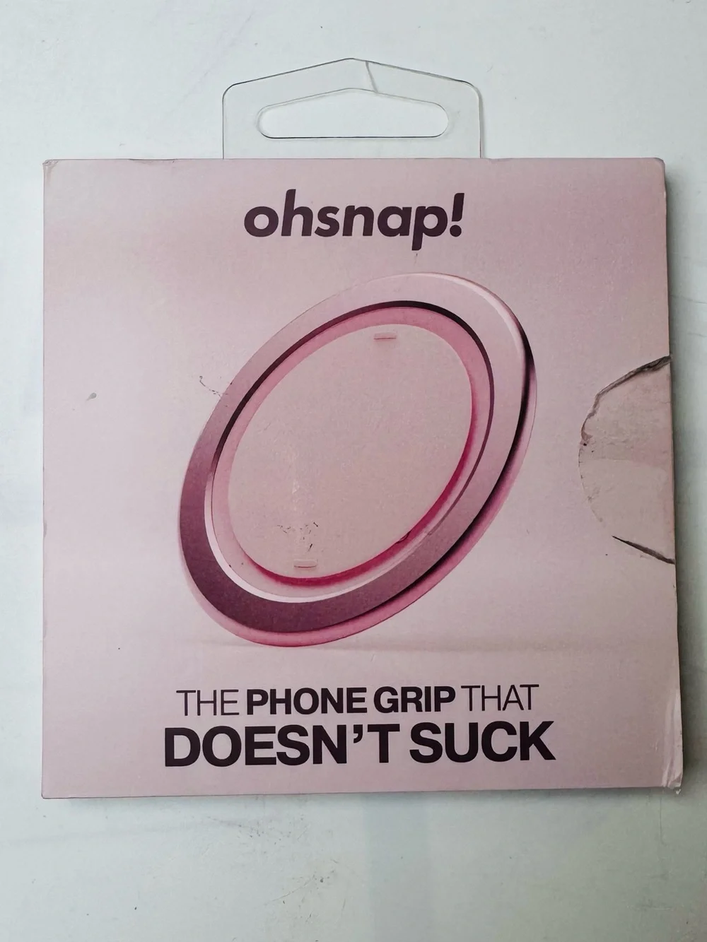 Oh snap! Pink magnetic snap grip that fits most compatible mag safe phones .
